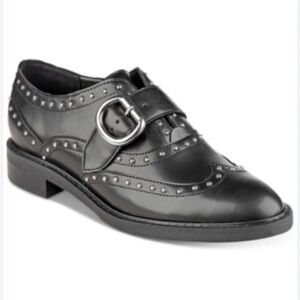 Marc‎ Fisher Bryleigh Studded Oxfords Black Shoes 6